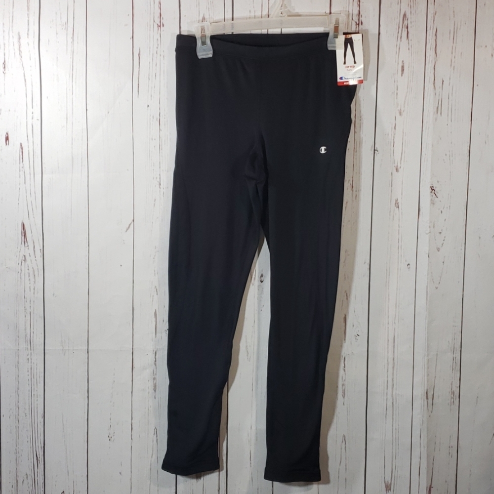 Champion Black Fitted Athletic Pant/legging Medium